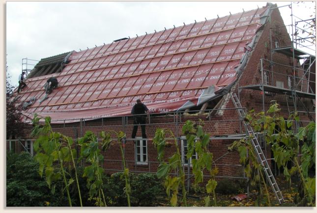 Dachsanierung in Hepstedt (vorher) Zimmerei & Holzbau Torsten Herr Wilstedt