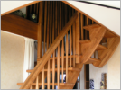 Podest-Treppe aus Eichenholz Zimmerei & Holzbau Torsten Herr Wilstedt